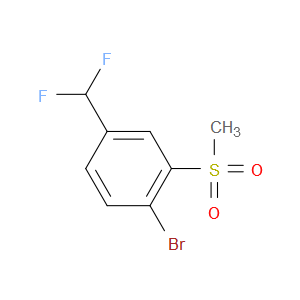 1-bromo-4-(difluoromethyl)-2-(methylsulfonyl)benzene