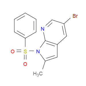 5-bromo-2-methyl-1-(phenylsulfonyl)-1H-pyrrolo[2,3-b]pyridine