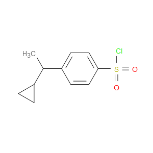 4-(1-cyclopropylethyl)benzene-1-sulfonyl chloride