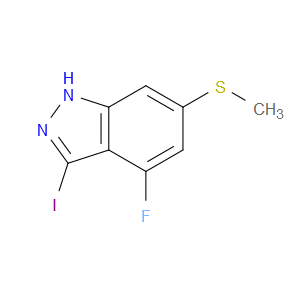 4-fluoro-3-iodo-6-(methylthio)-1H-indazole